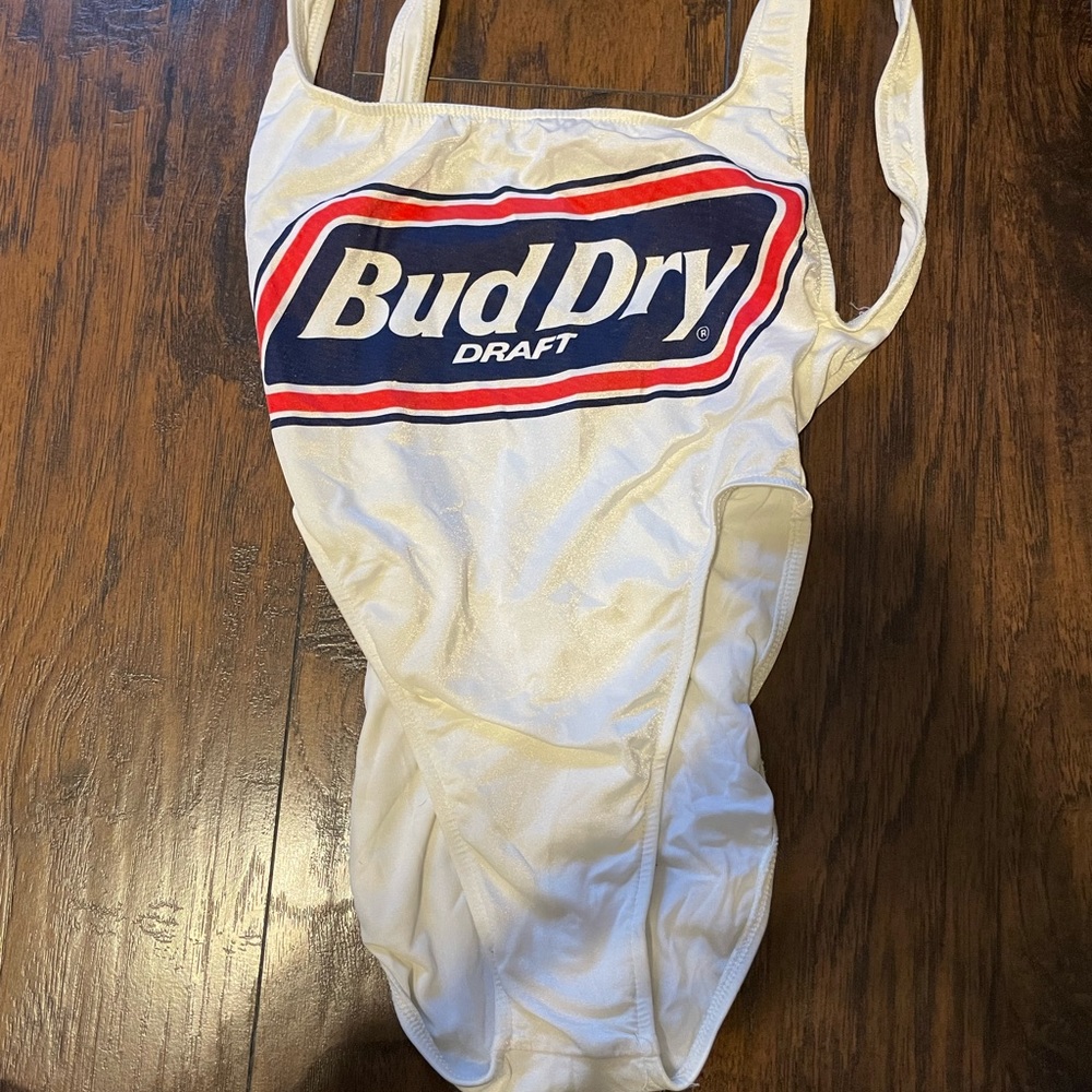 Vintage 1980’s Bud Dry One Piece Swimsuit size 9/10